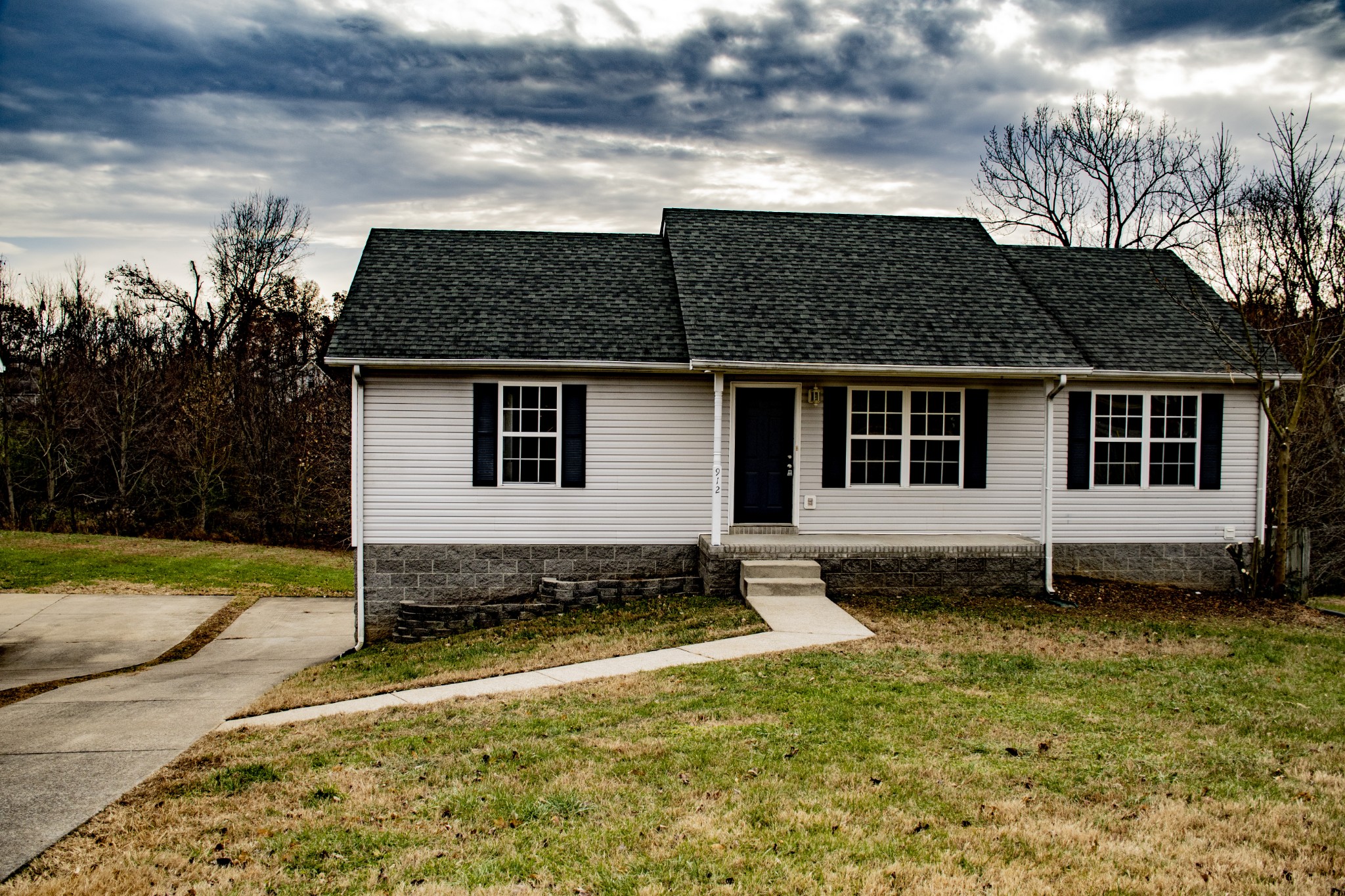 a house view with a sitting space