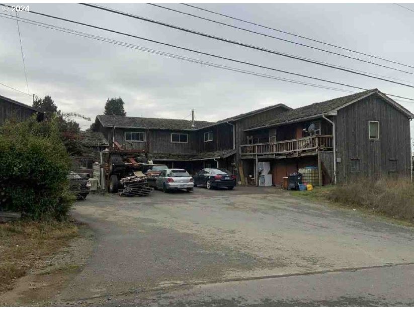 a view of a car garage