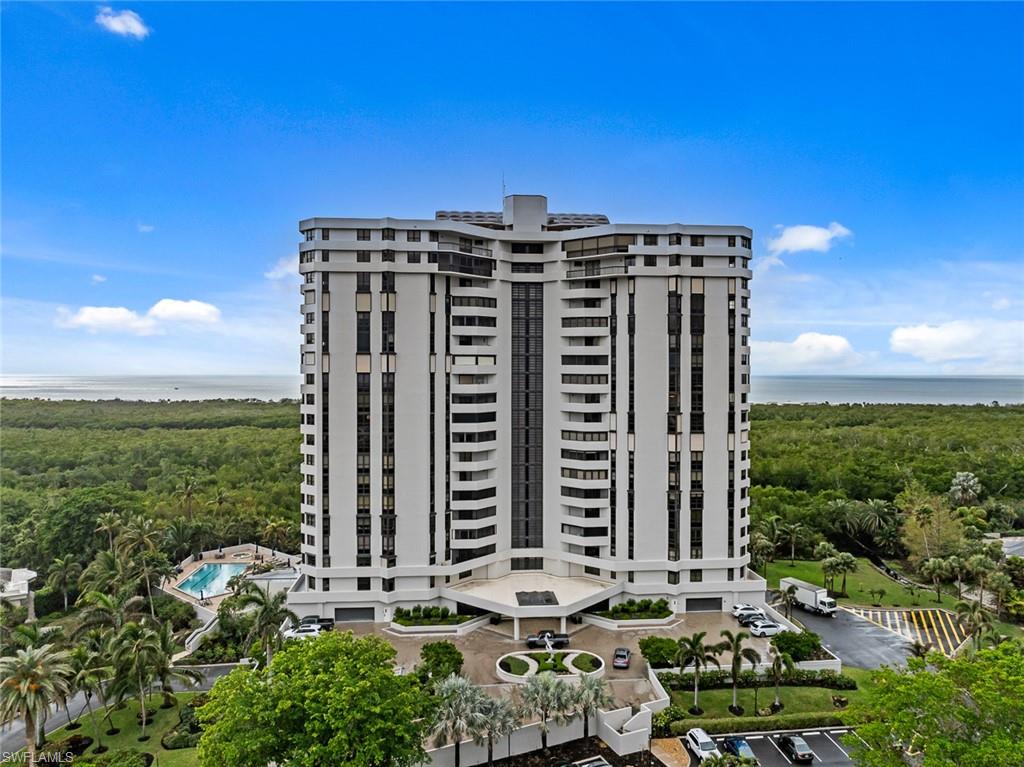 View of building exterior featuring a water view