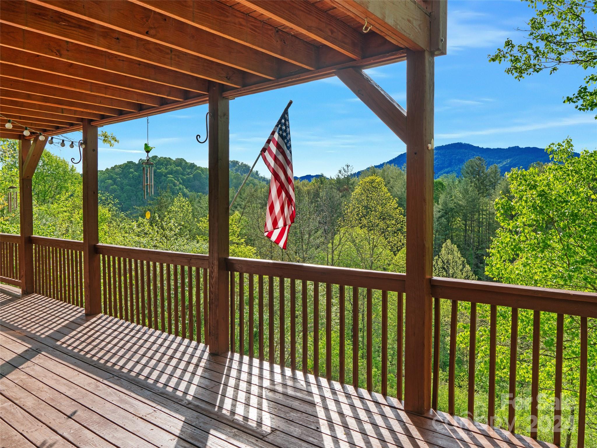 a view of a porch