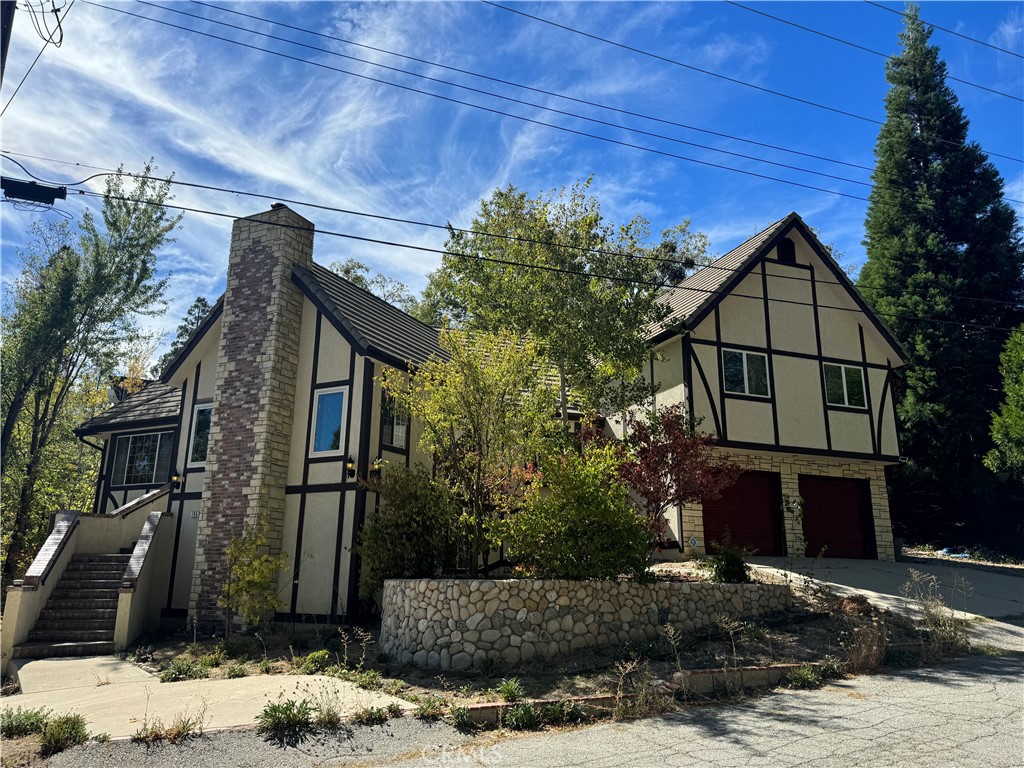 a front view of house