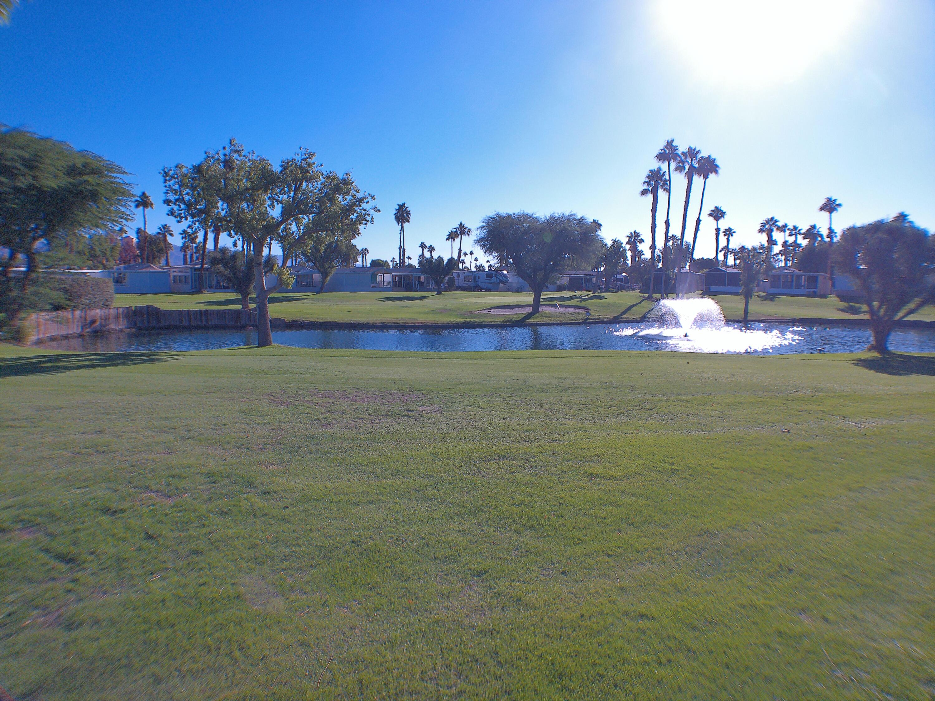 a view of a lake with houses