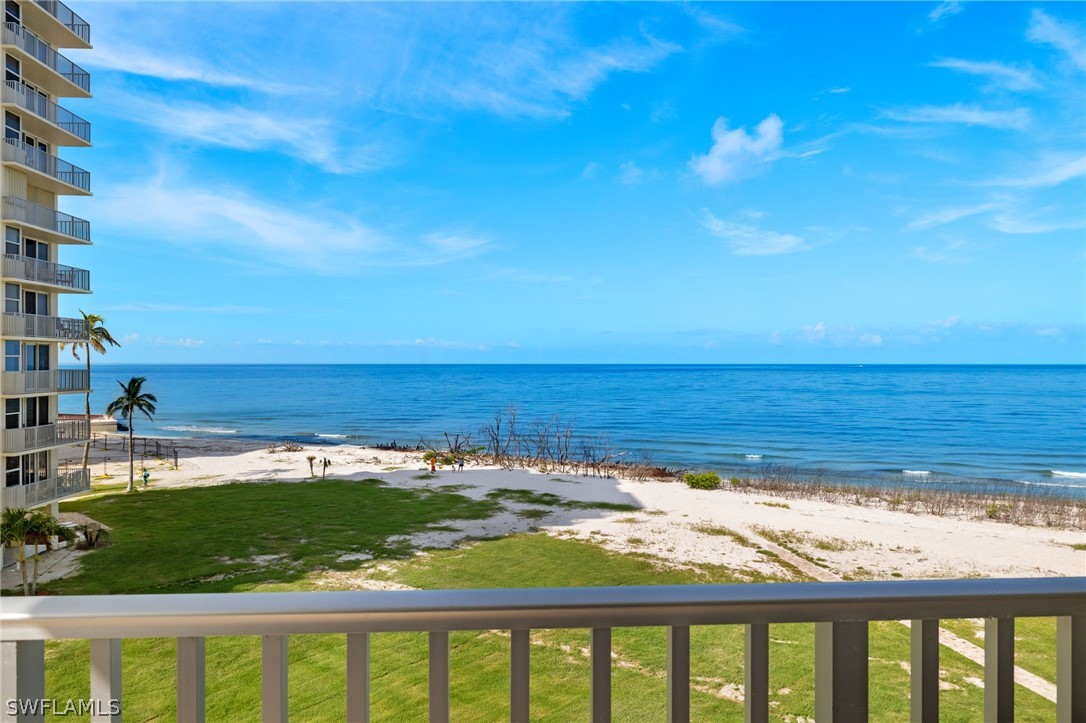 a view of ocean with beach