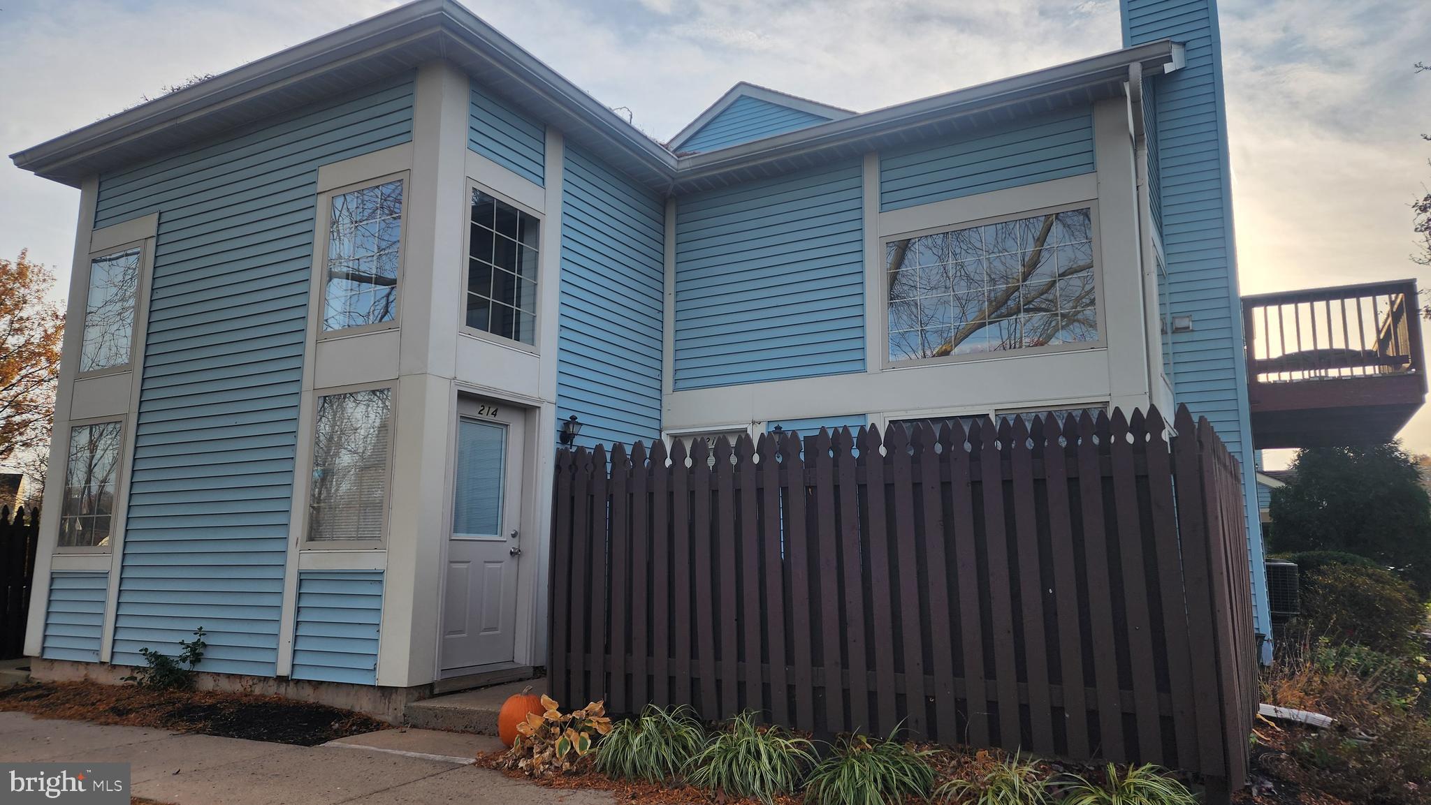 a front view of a house