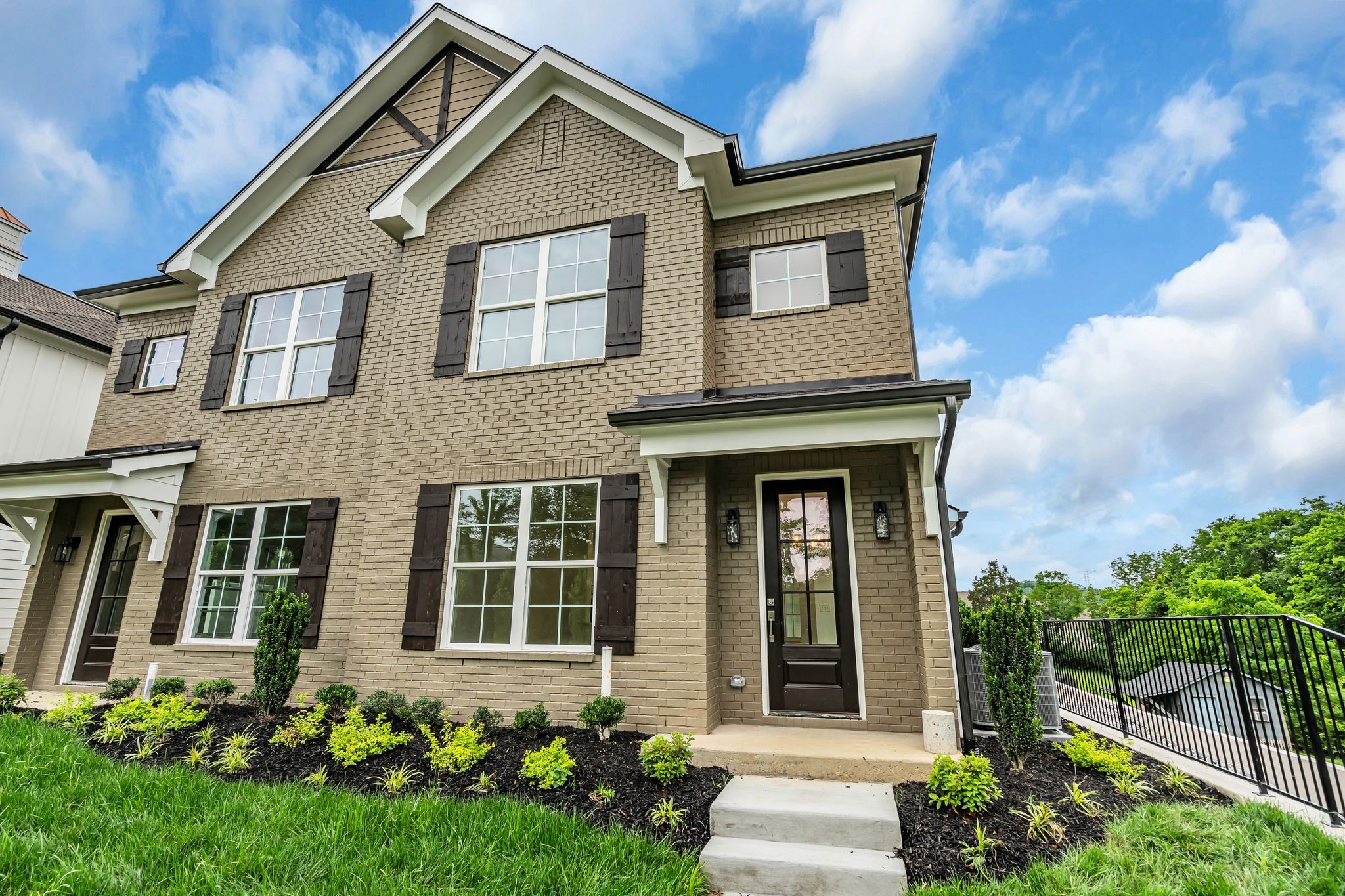 a front view of a house