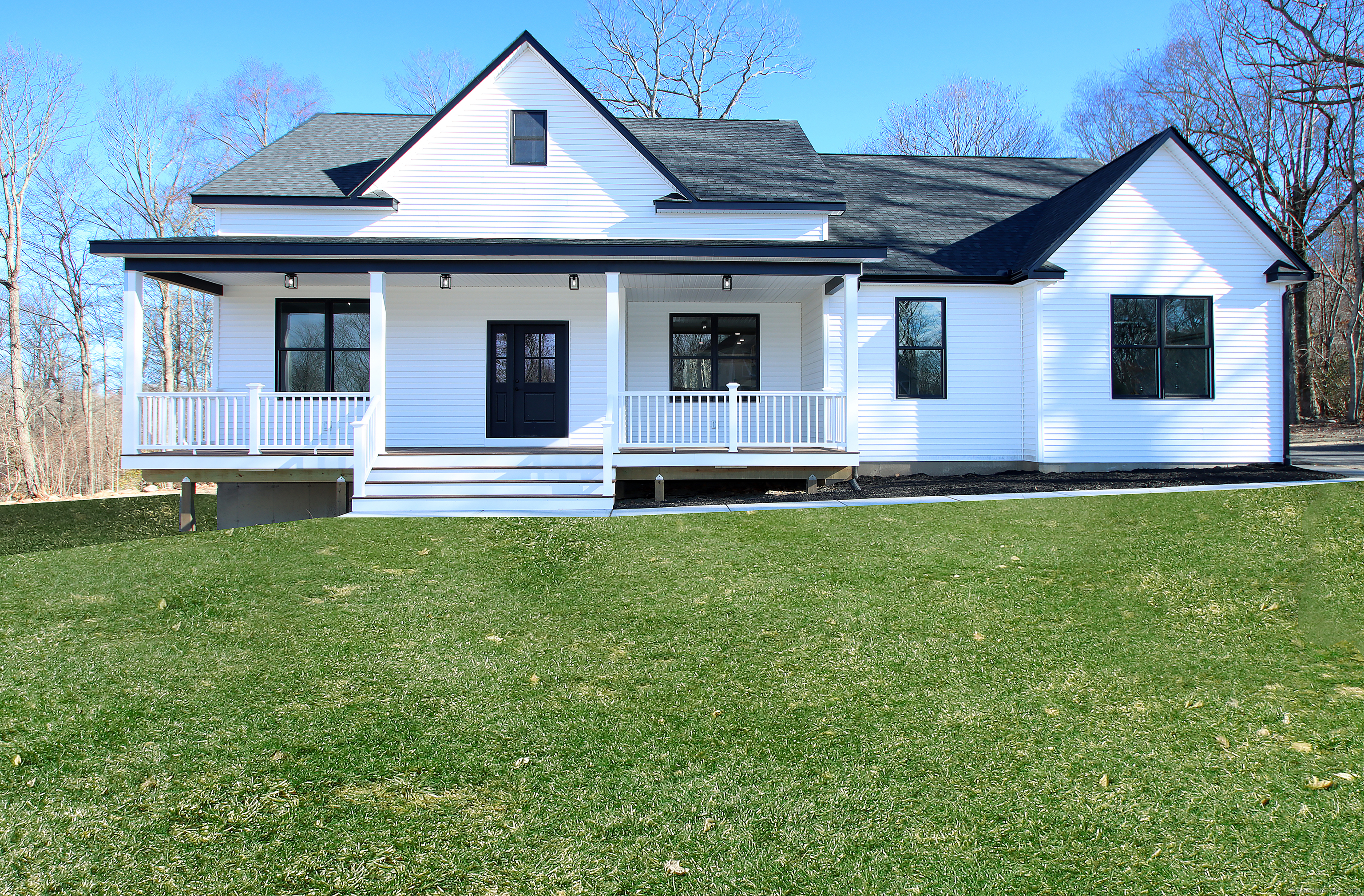 a front view of house with yard