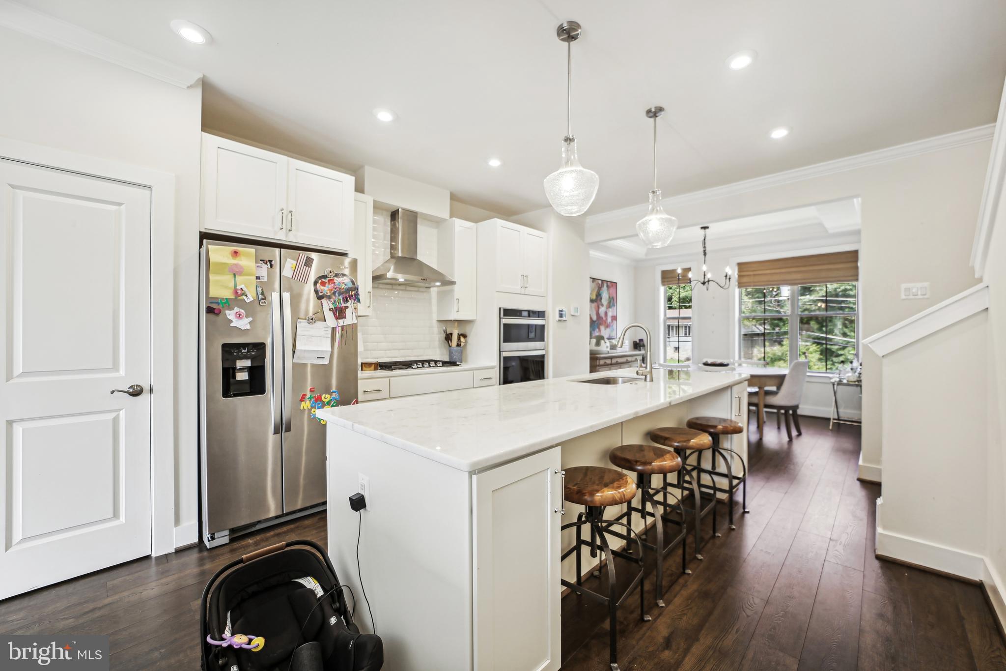 Huge open concept kitchen with large island