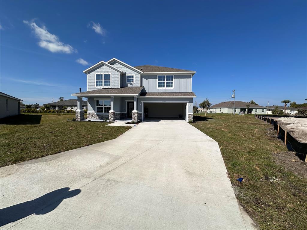 a view of a house with a patio