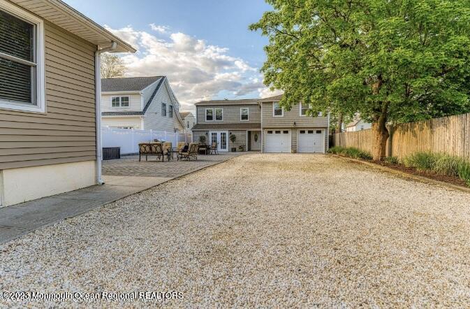 a view of a house with a patio