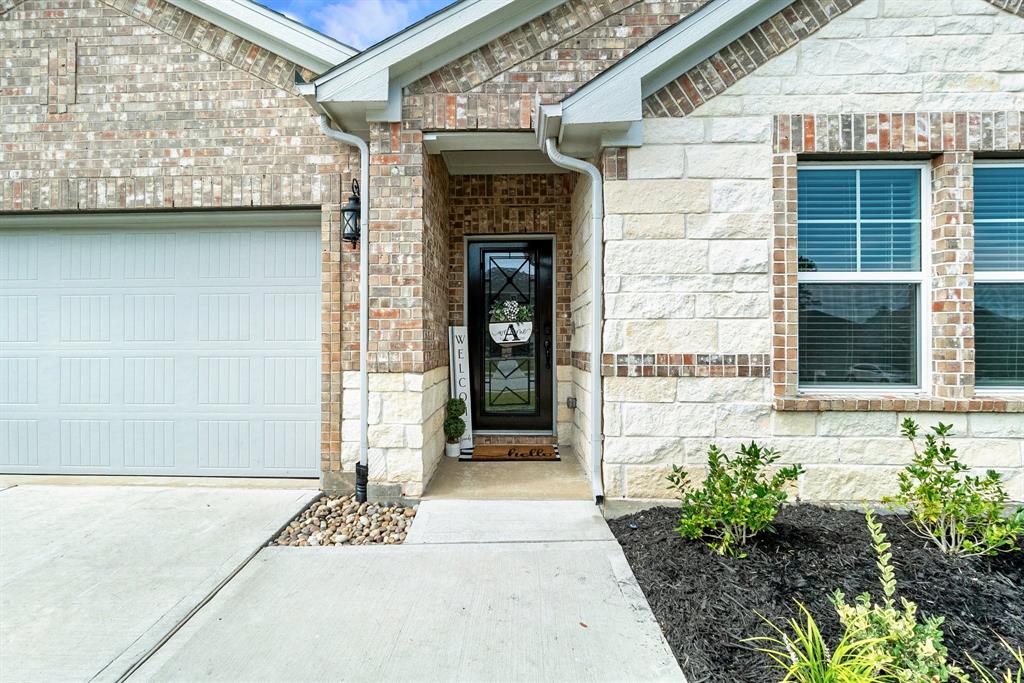 a view of a entryway door front of house