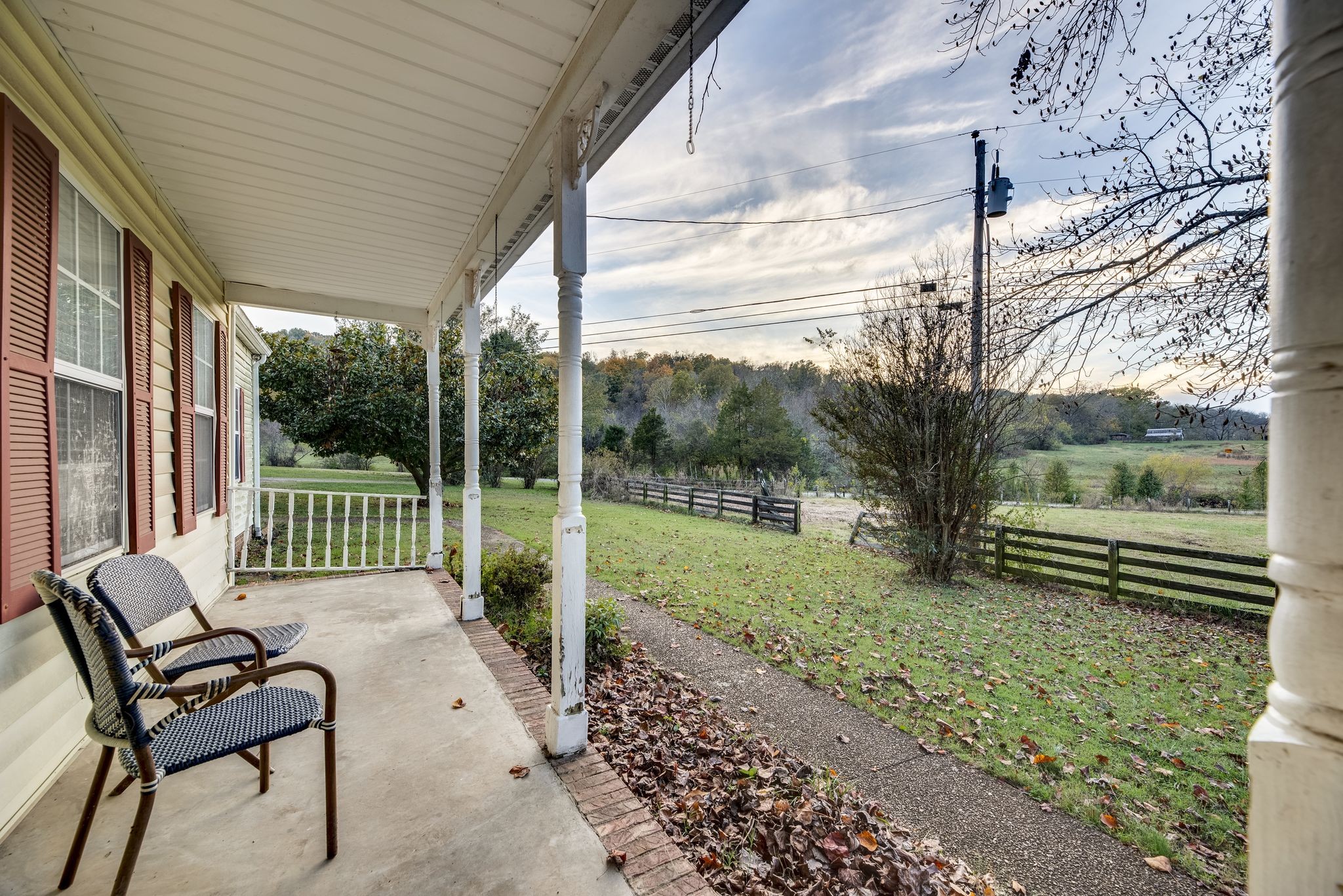 a house view with a garden space