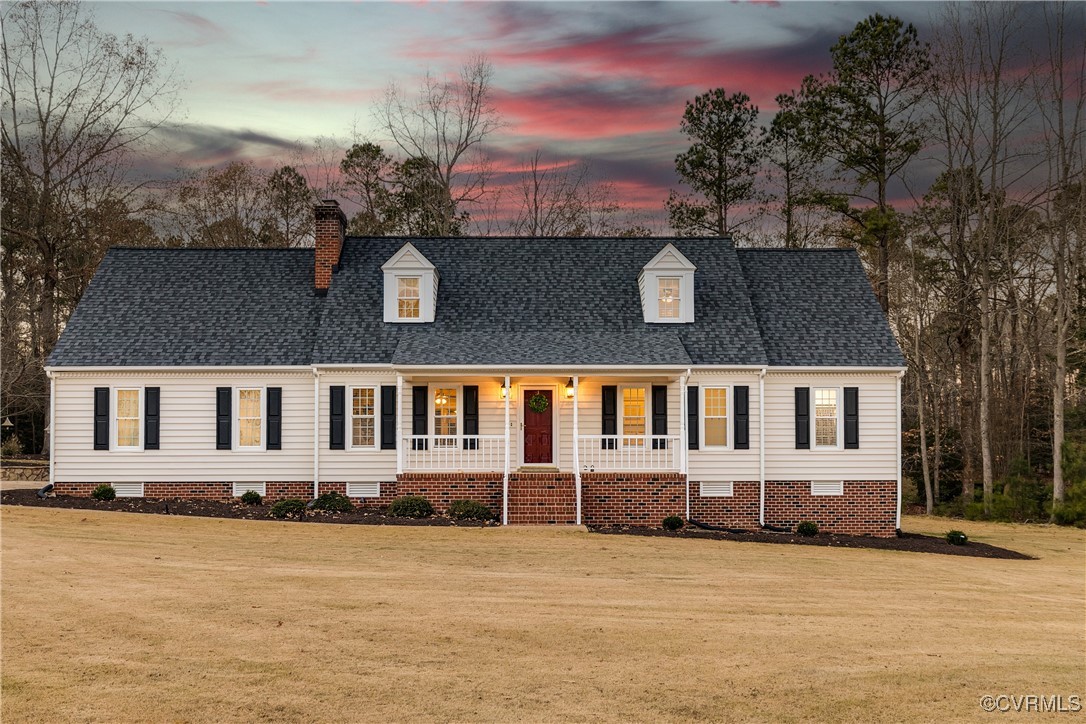 front view of house with a yard