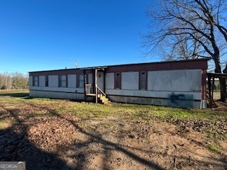 a backyard of a house