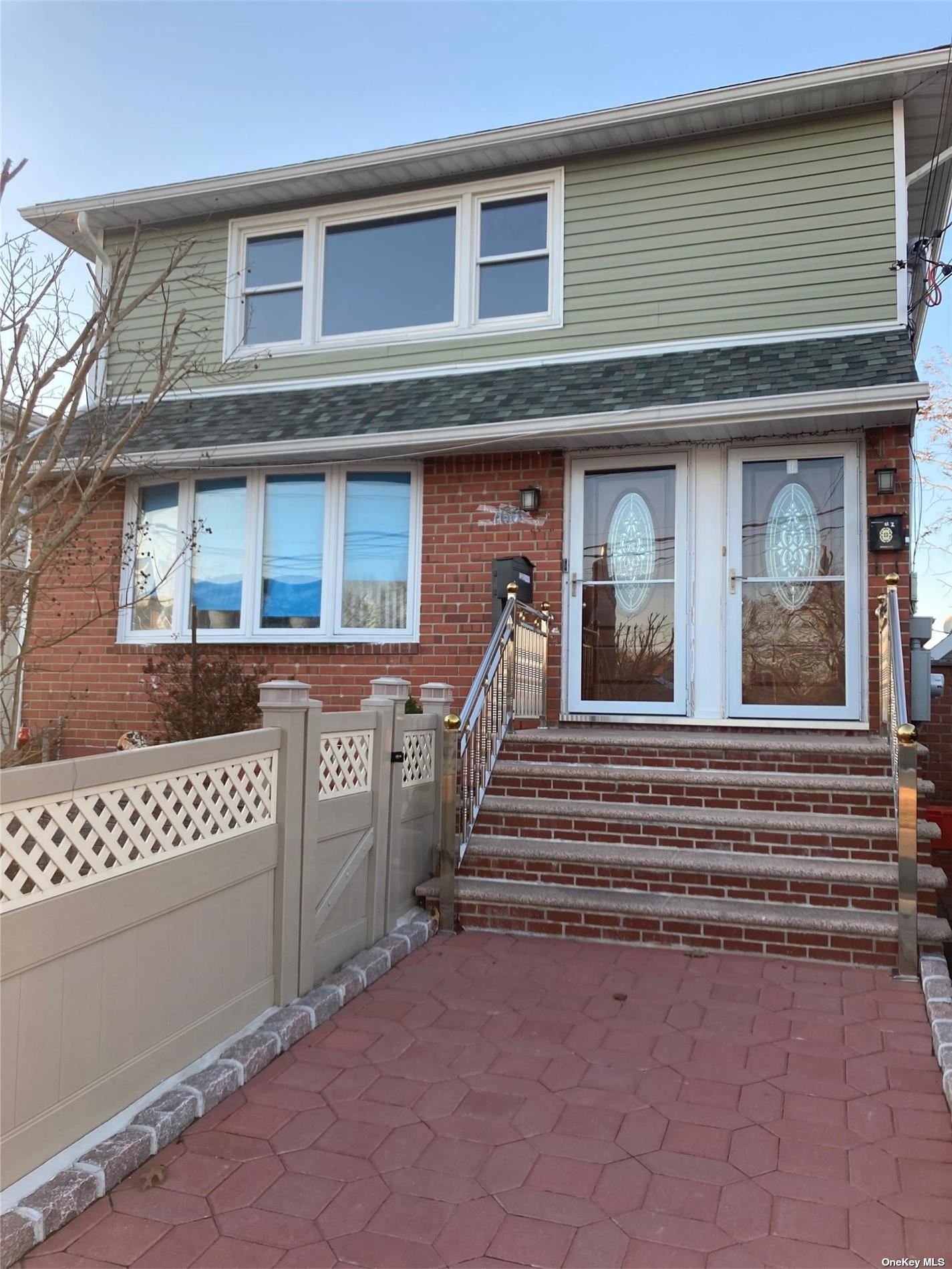 a view of a house with a stairs