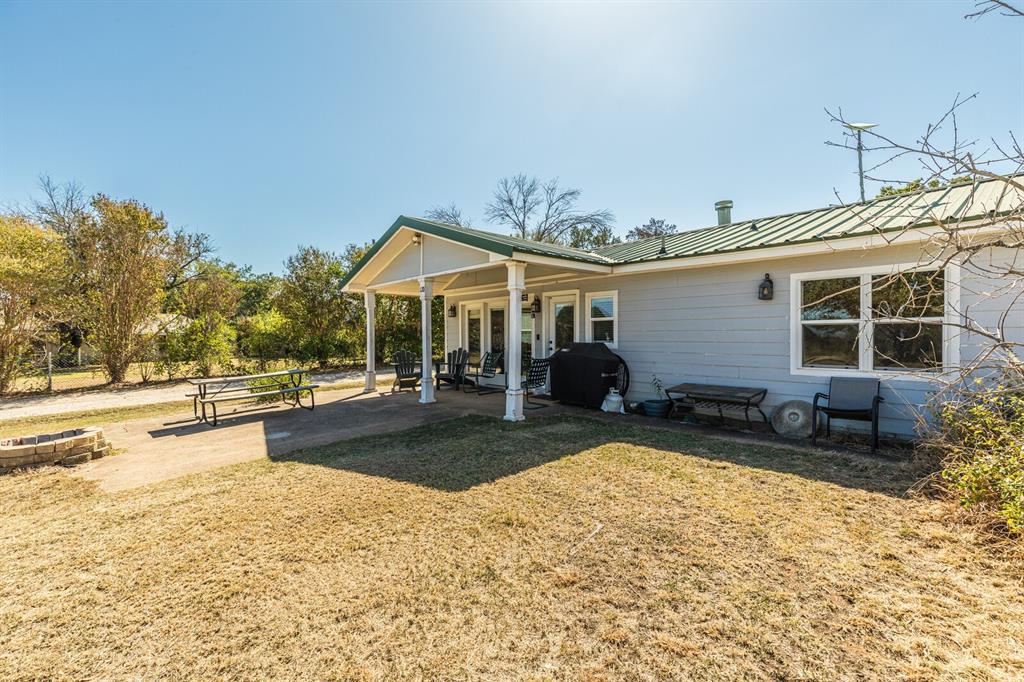 a view of a house with a patio