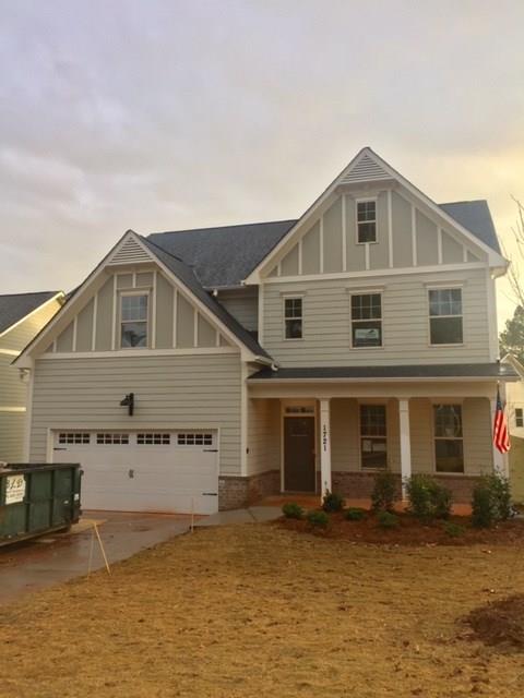 Front Elevation with a great porch perfect for rocking chairs