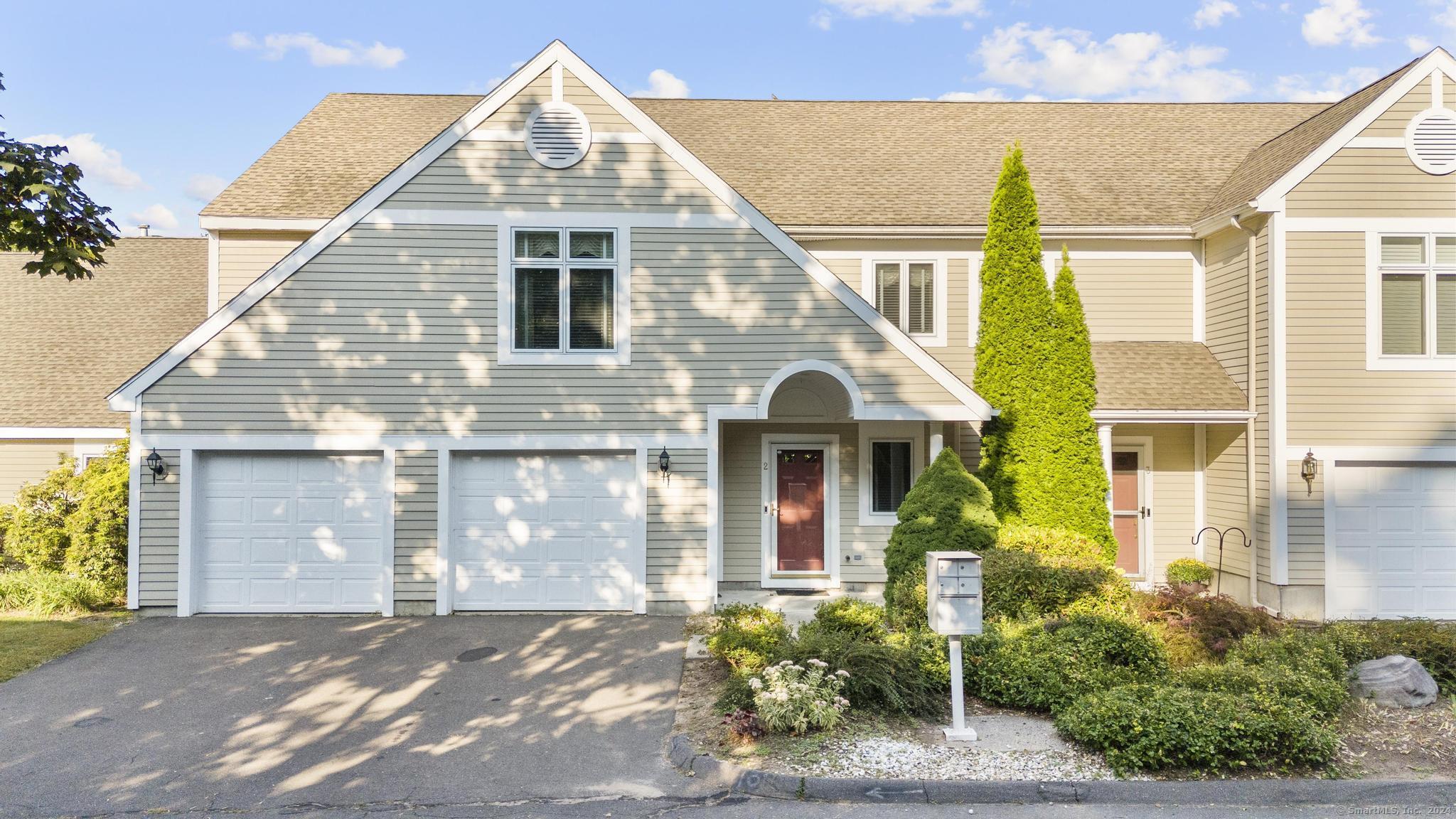 a front view of a house