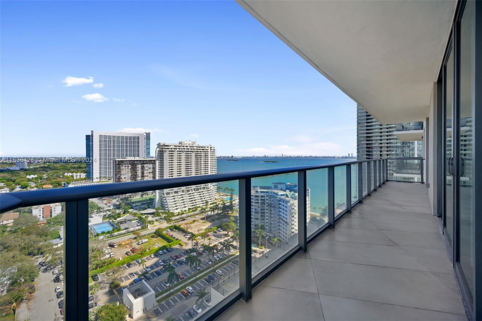 a view of city from balcony