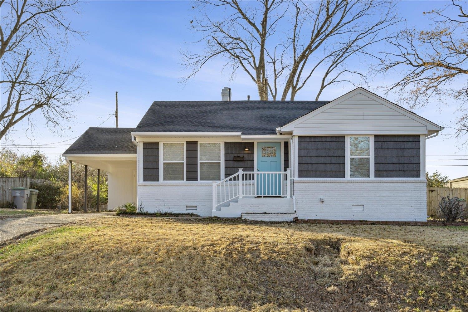 front view of house with a yard