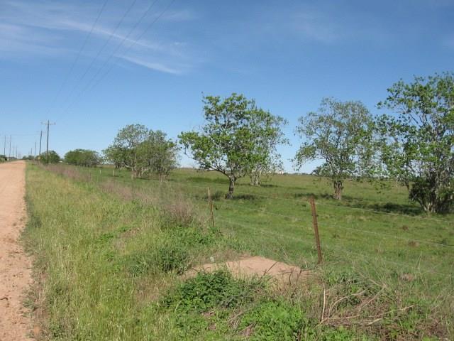 a view of a lake with a yard