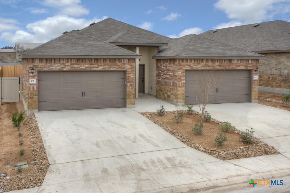 a front view of a house