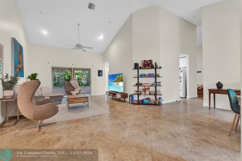 a view of a livingroom with furniture and a couch