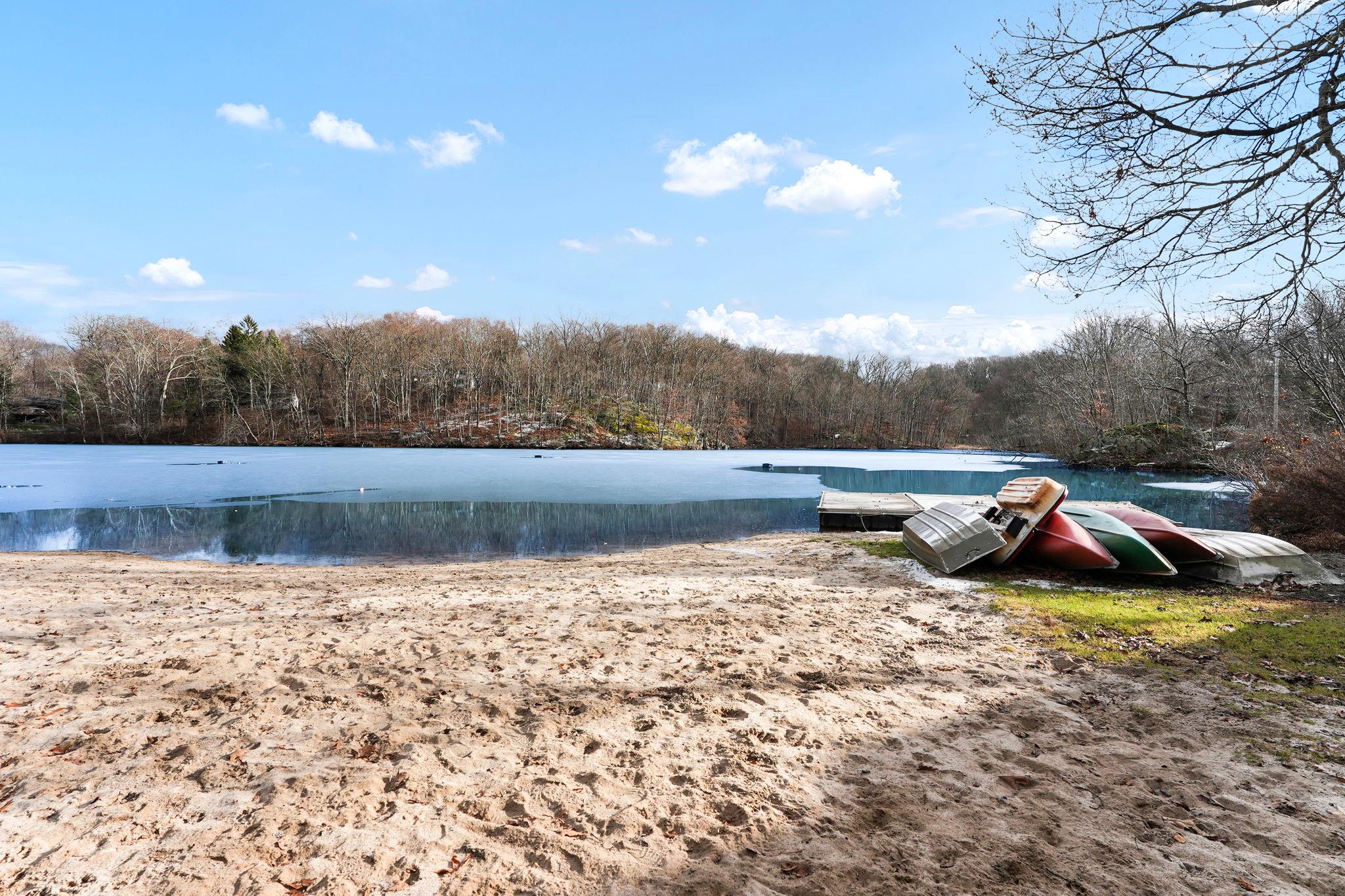 Gorgeous view of Timber lake in winter!