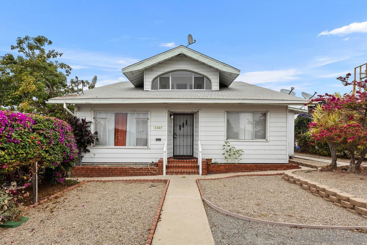 front view of a house with a porch