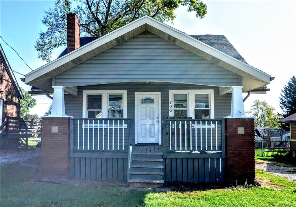 a view of a house with a porch