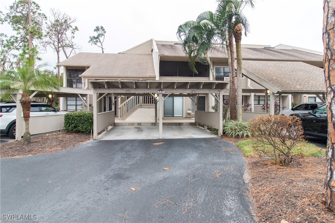 a view of a house with a patio