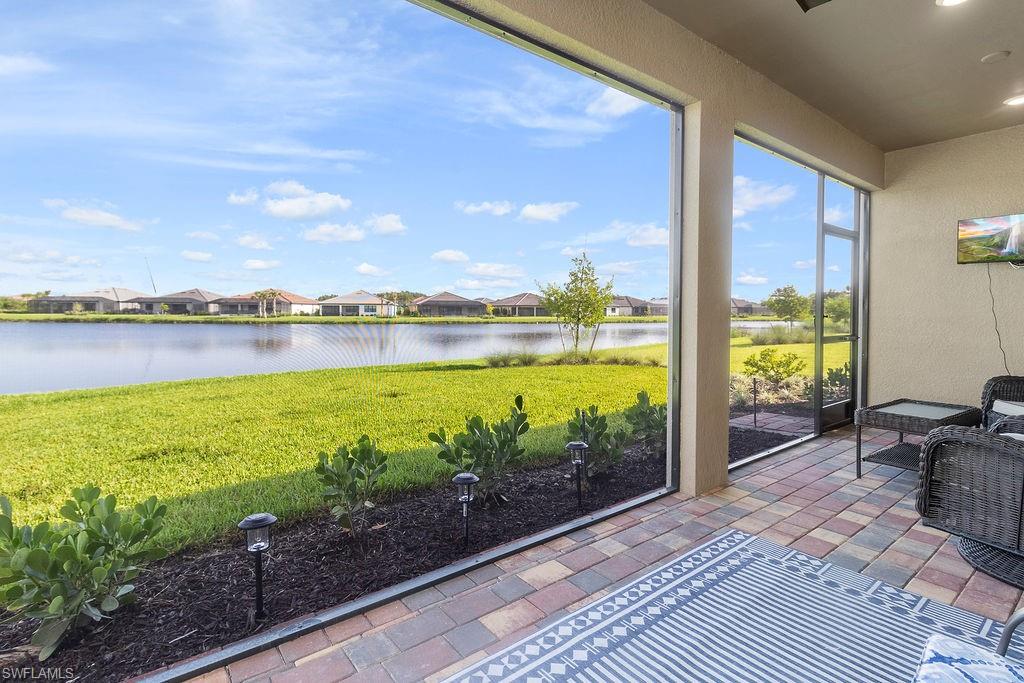 a view of a lake with a ocean view