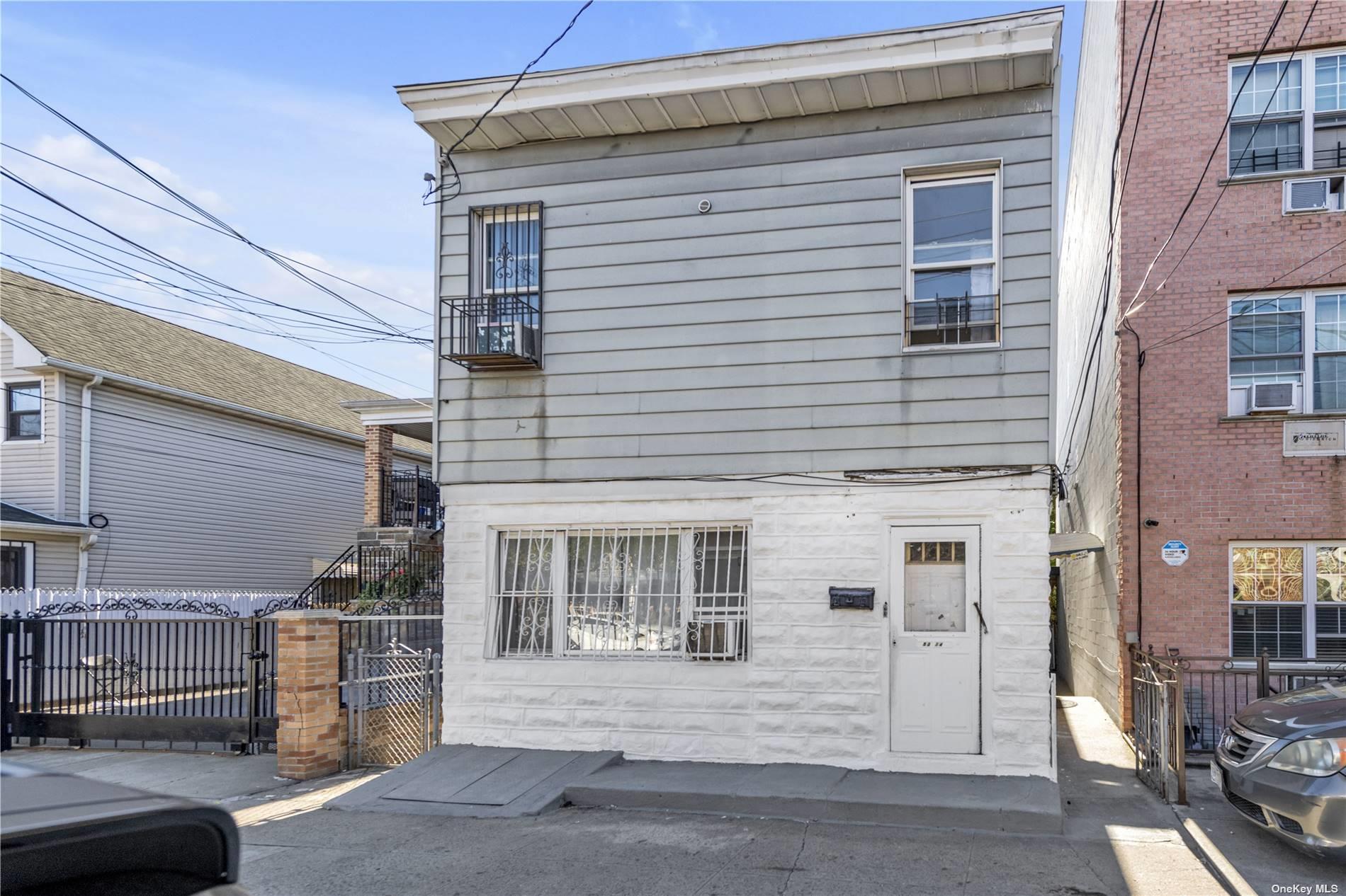 a view of a house with a garage