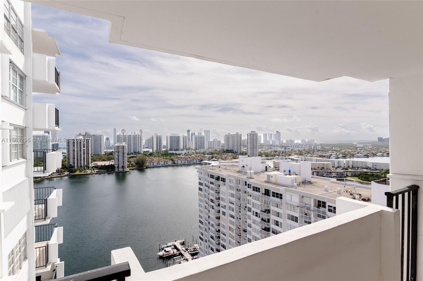 a view of a city from a terrace