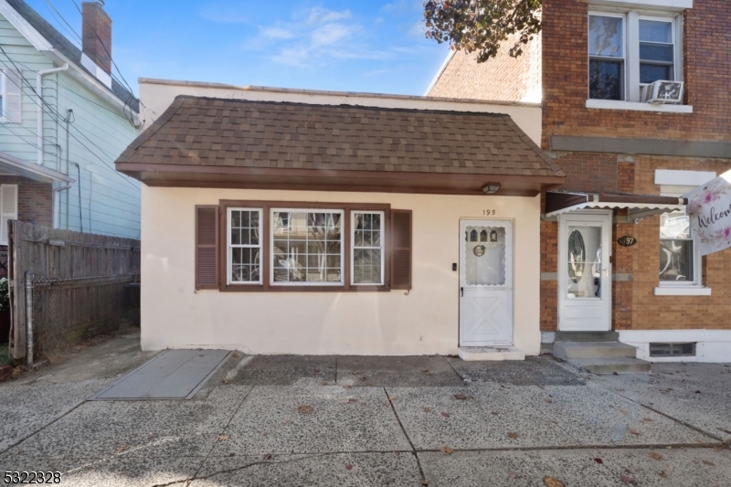 a front view of a house