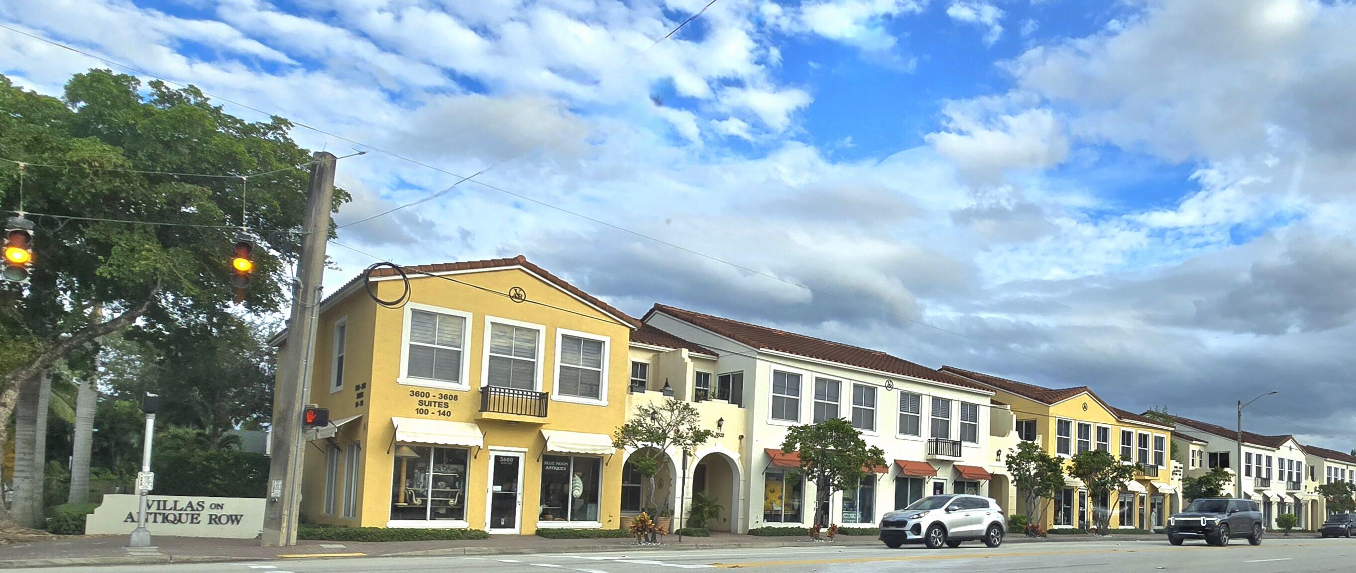 a front view of a building