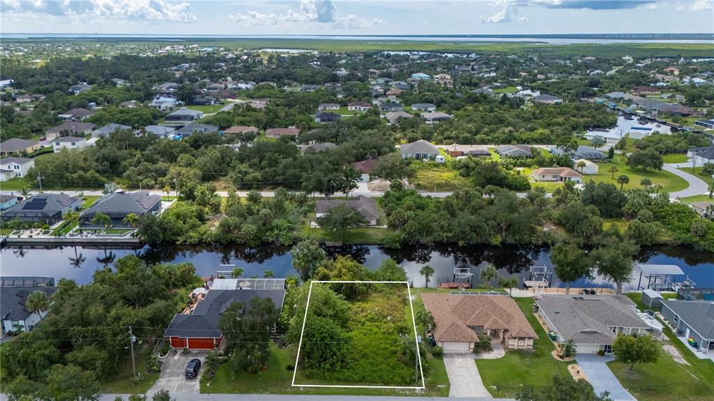 an aerial view of multiple house