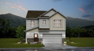 Artist rendering of an Ironwood with a C elevation. Colors and garage swing will vary**