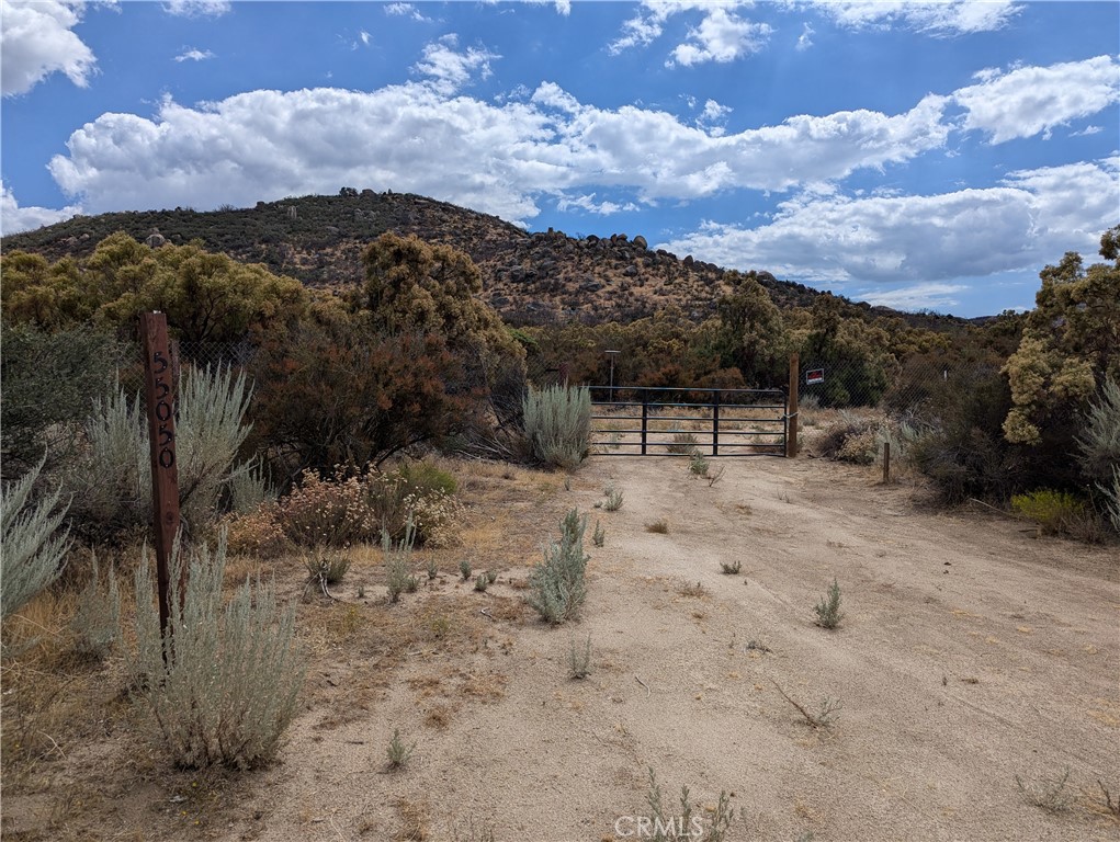 a view of outdoor space with mountain view