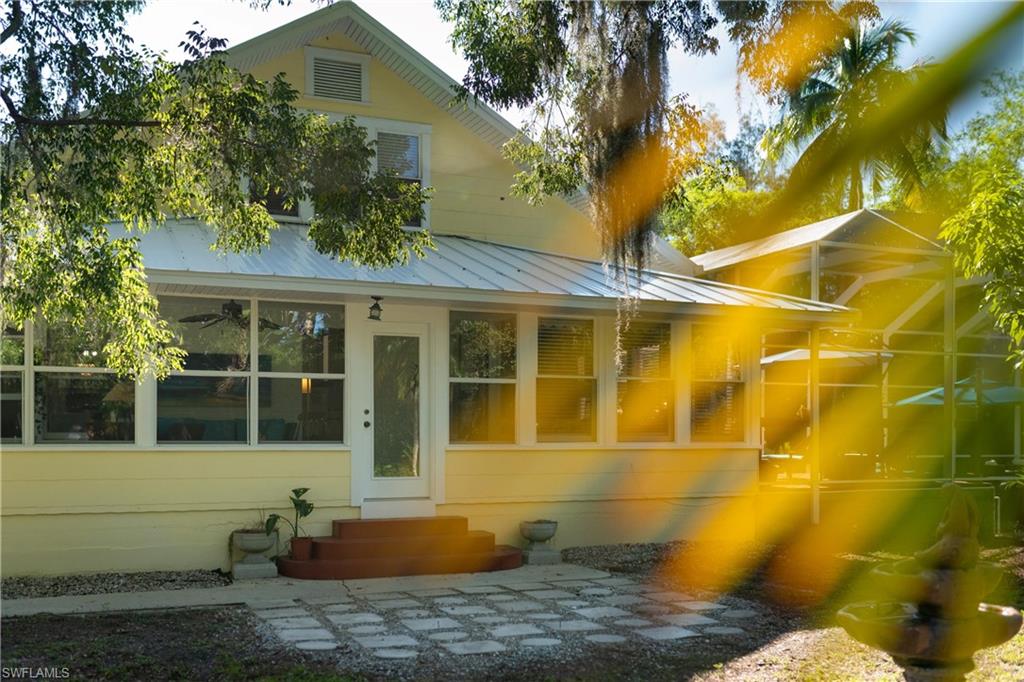 a front view of a house