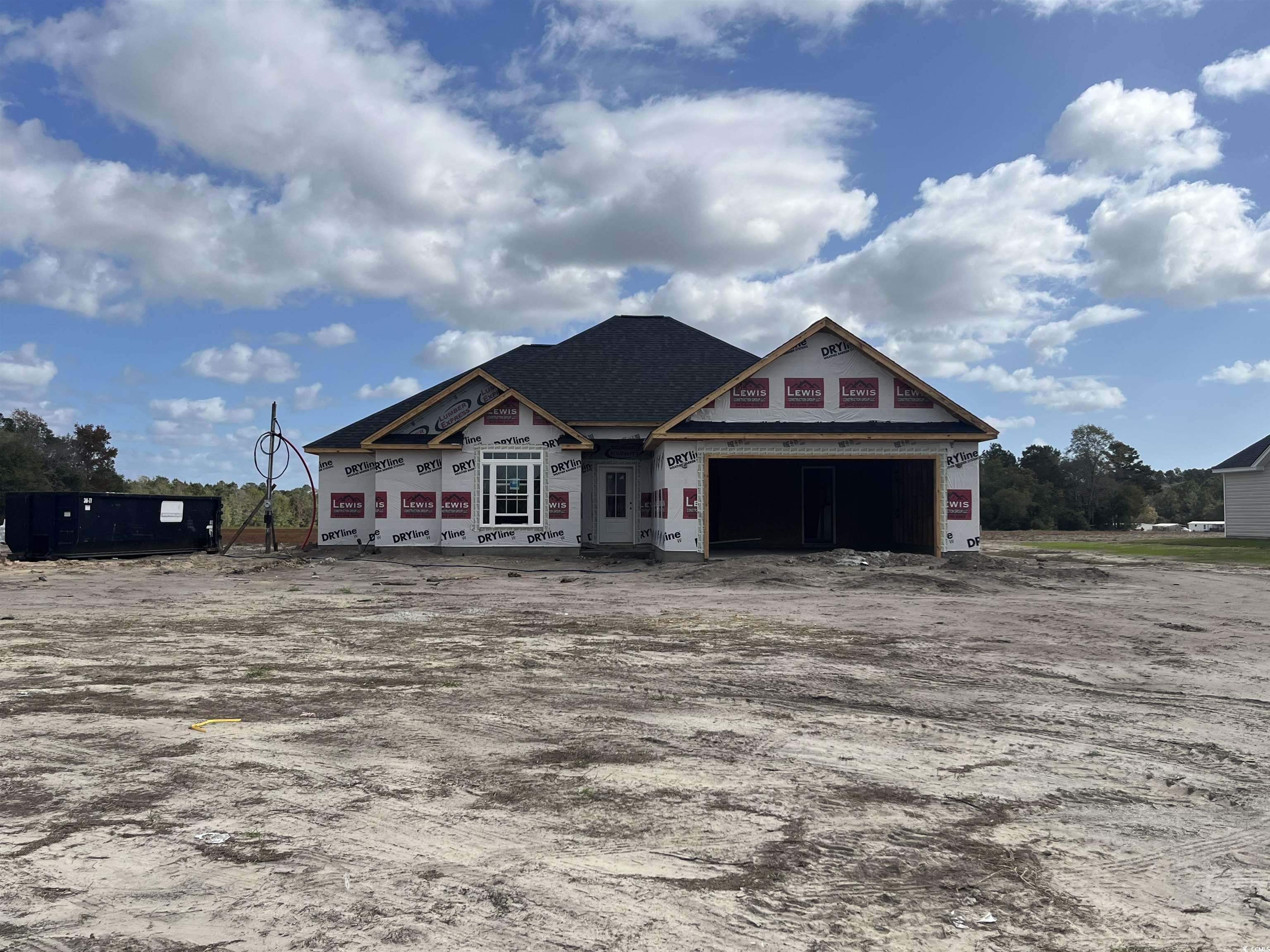 View of unfinished property