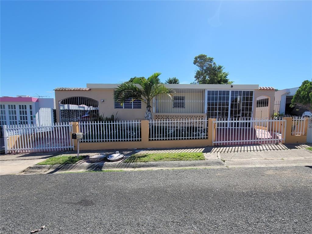 a front view of a house