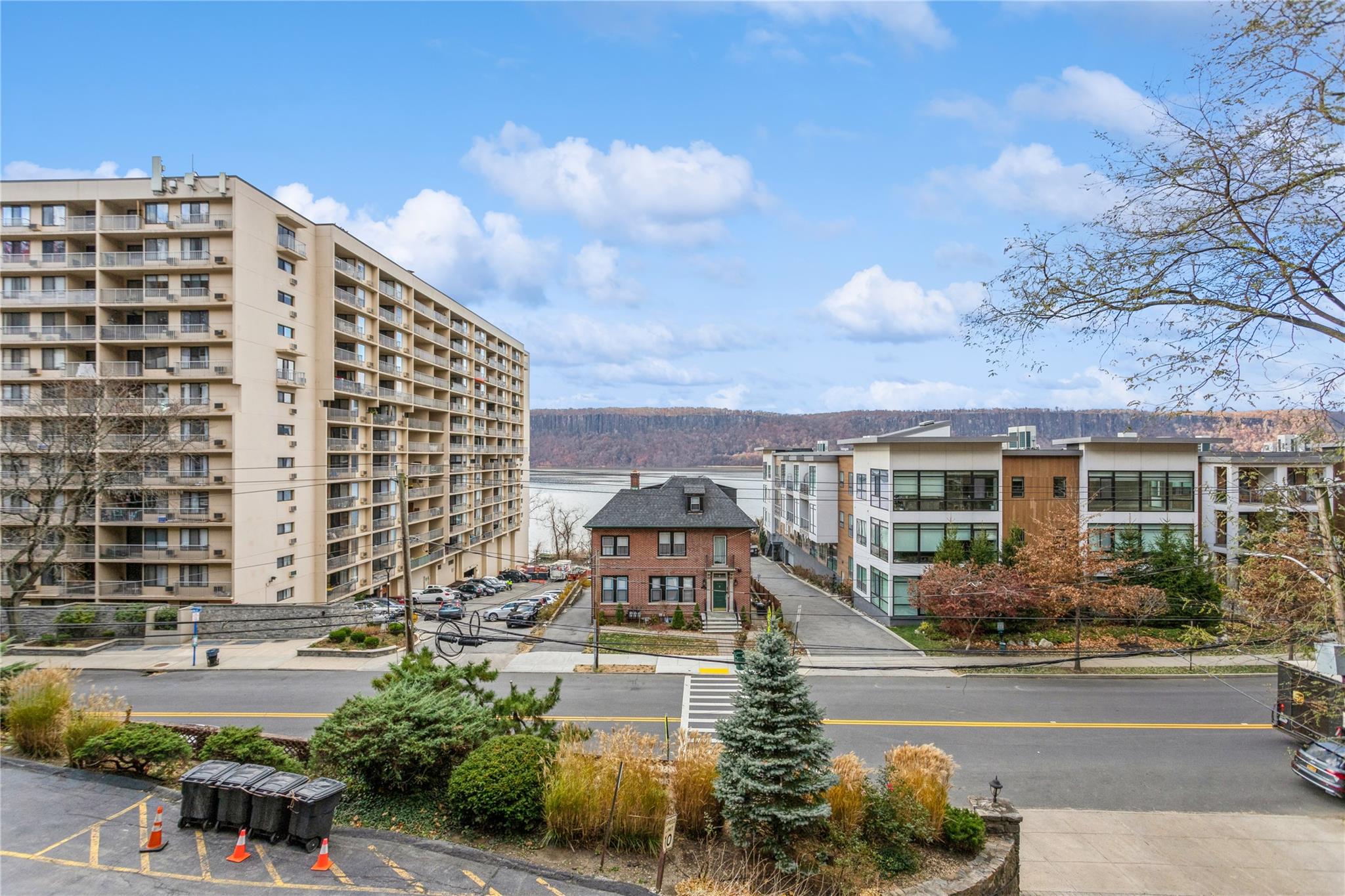 View from Living Room Balcony of the Palisades and Hudson River