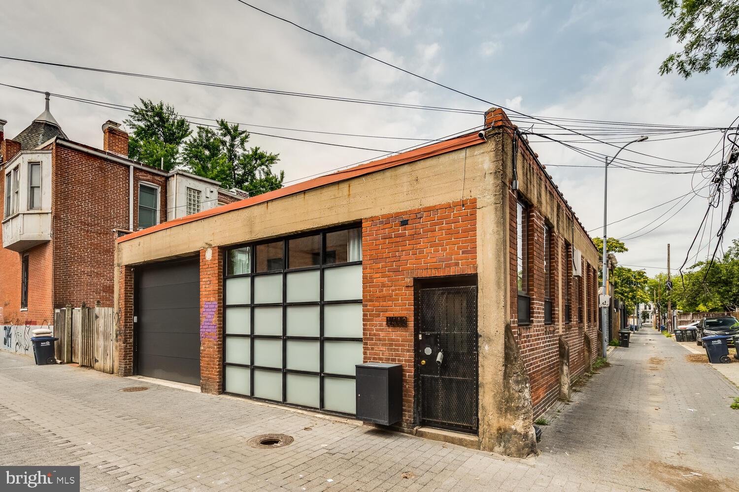 a front view of a house with a garage