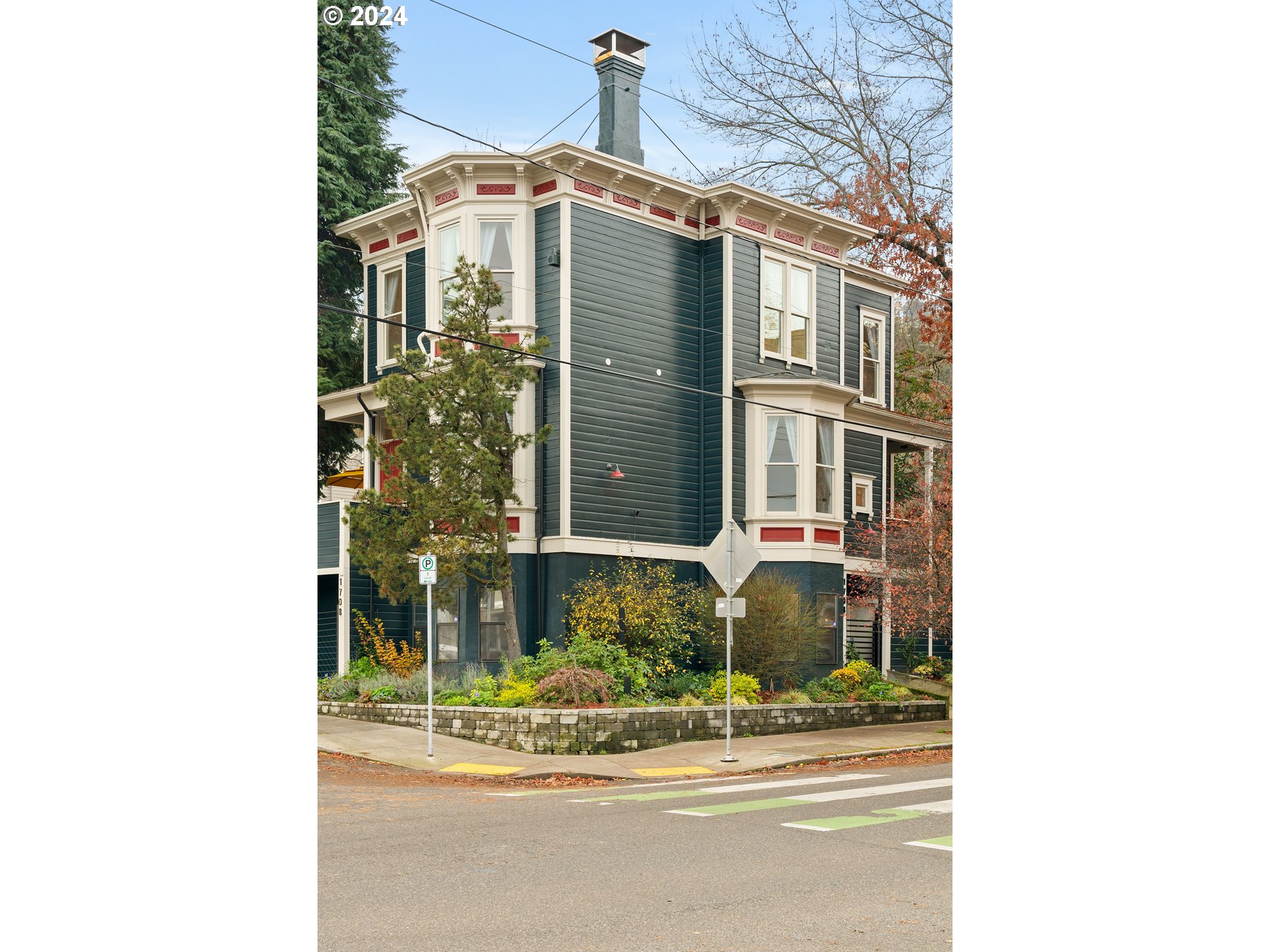 a front view of a house