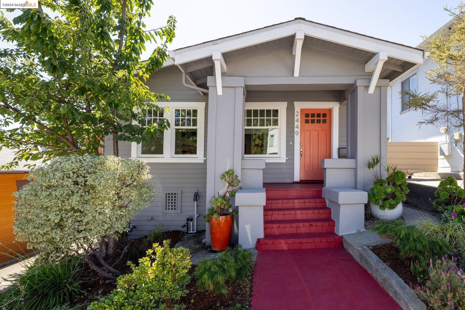 a front view of a house