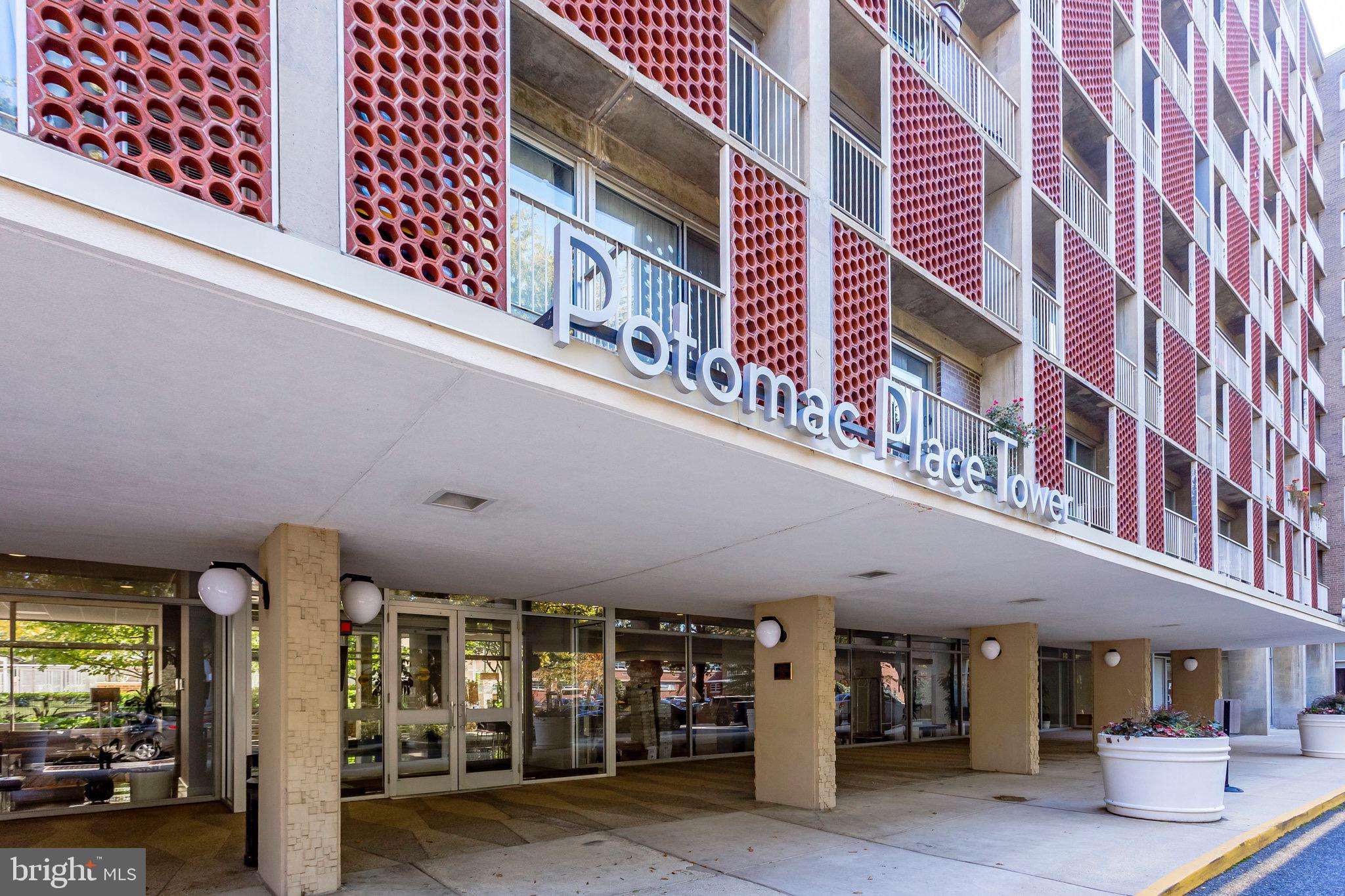 a view of a building and entrance