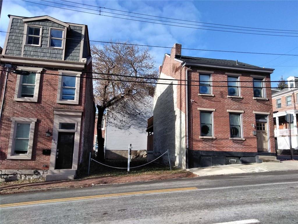 a front view of a house