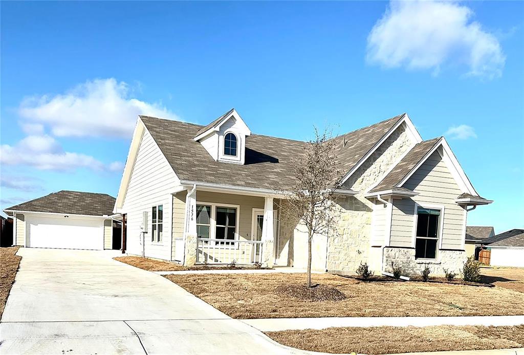 a front view of a house with a sink