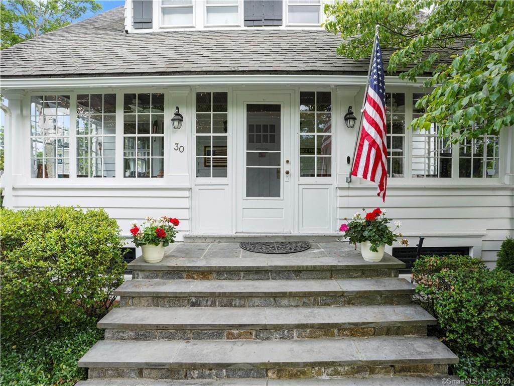 a front view of a house with entryway