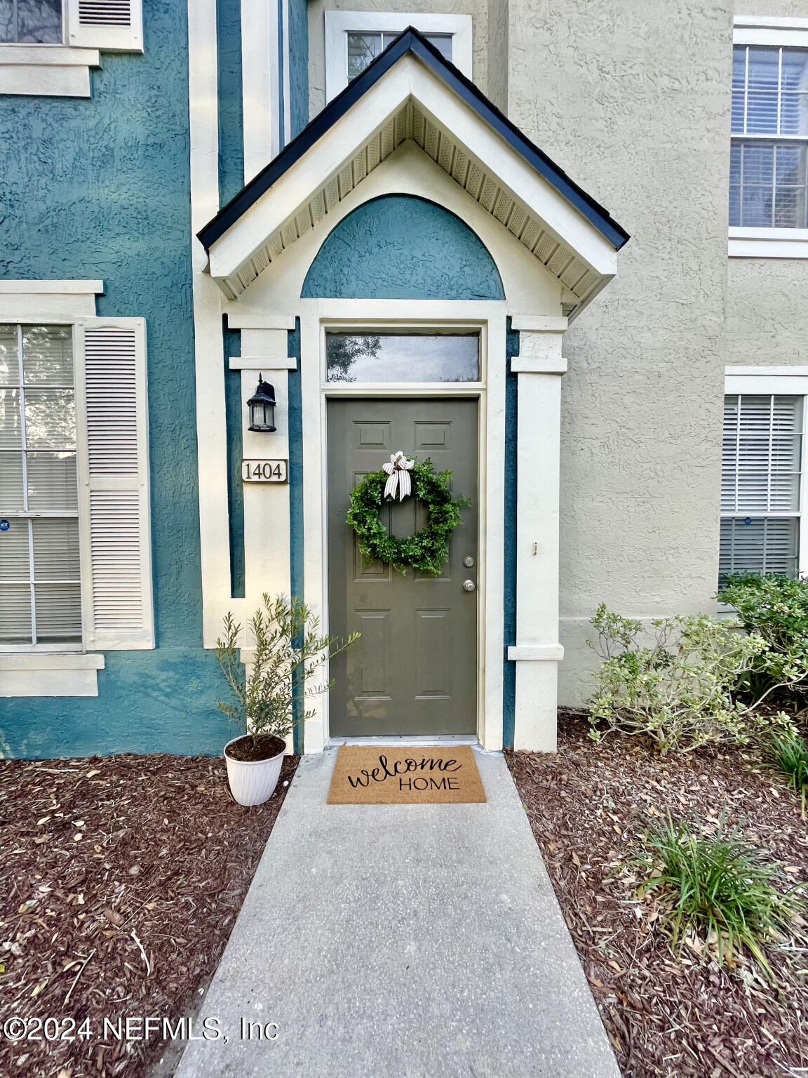 a front view of a house